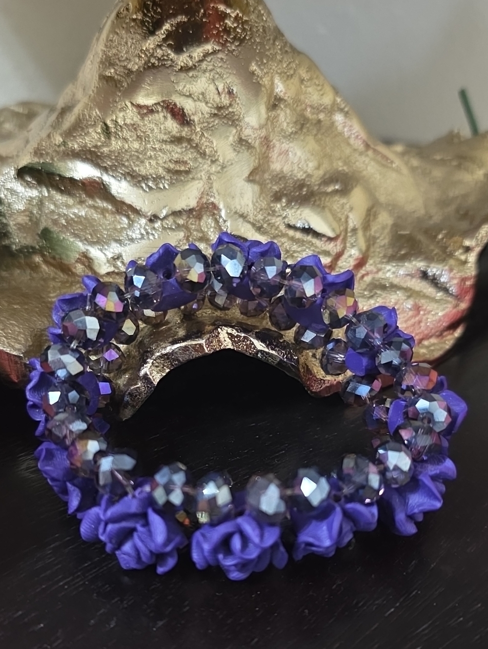 NWOT: BEAUTIFUL 💜PURPLE💜 ROSE BRACELET